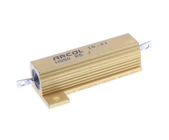 63-7348-85　ArcolHS50系列铝合金厚板轴向线材贴装电阻，500mΩ±5% 50W　HS50 R5 J
