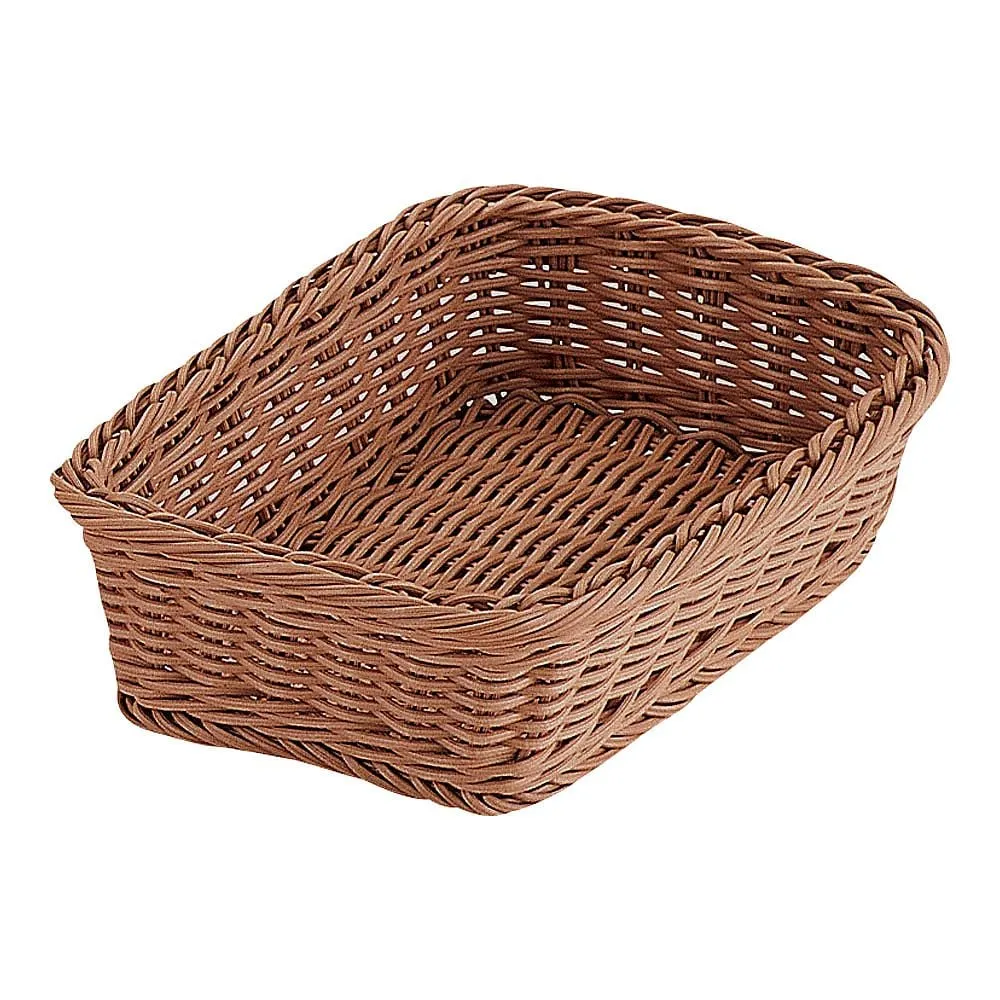 62-6403-21　PP Square Basket Brown 24 Type　RE-310-BR