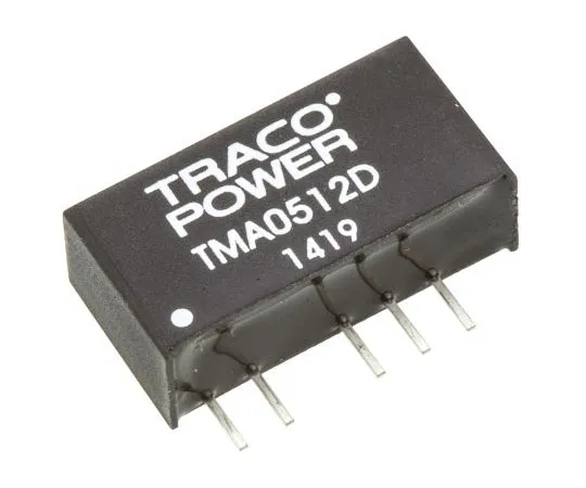 63-7413-68　TRACOPOWER TMA 1W隔离直流-直流转换器通过孔，电压在4.5→5.5 V直流，电压输出±12V直流　TMA 0512D