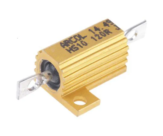 63-7349-25　ArcolHS10系列铝合金厚板轴向线材贴装电阻，120Ω±5% 10W　HS10 120R J