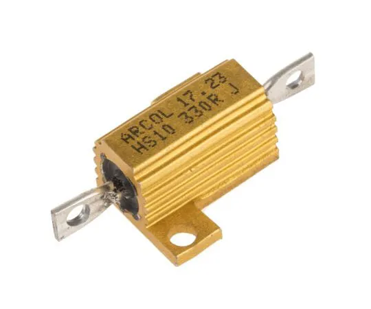 63-7349-27　ArcolHS10系列铝合金厚板轴向线材贴装电阻，330Ω±5% 10W　HS10 330R J