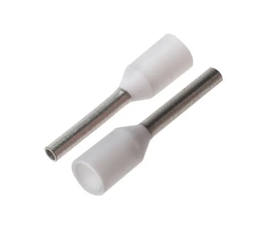 63-7364-59　JST FTR系列绝缘压紧靴带铁，8mm针长，1mm针直径，0.5mm2线材尺寸，白色　FTR0.5-8