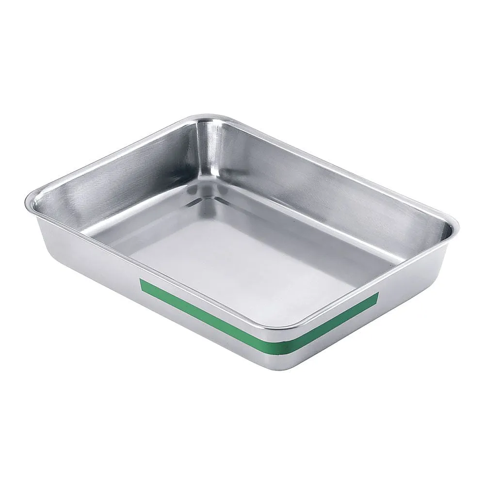 62-6369-72　TKG Stainless Steel Color Line Square Butt 10 Pack Green　ABTE512