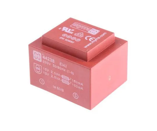 63-7398-89　15V交流2孔PCB变压器输出，5VA　44238