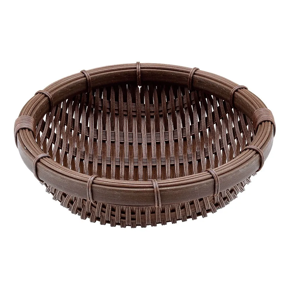 62-6403-70　PP Round Type Deep Zaru Dark Brown 30 Type　RB-300-DB