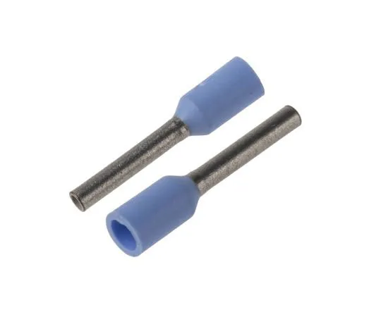 63-7364-62　JST GWE系列绝缘压紧靴带铁，6mm针长，0.8mm针直径，0.25mm2线材尺寸，浅蓝色　GWE0.25-6