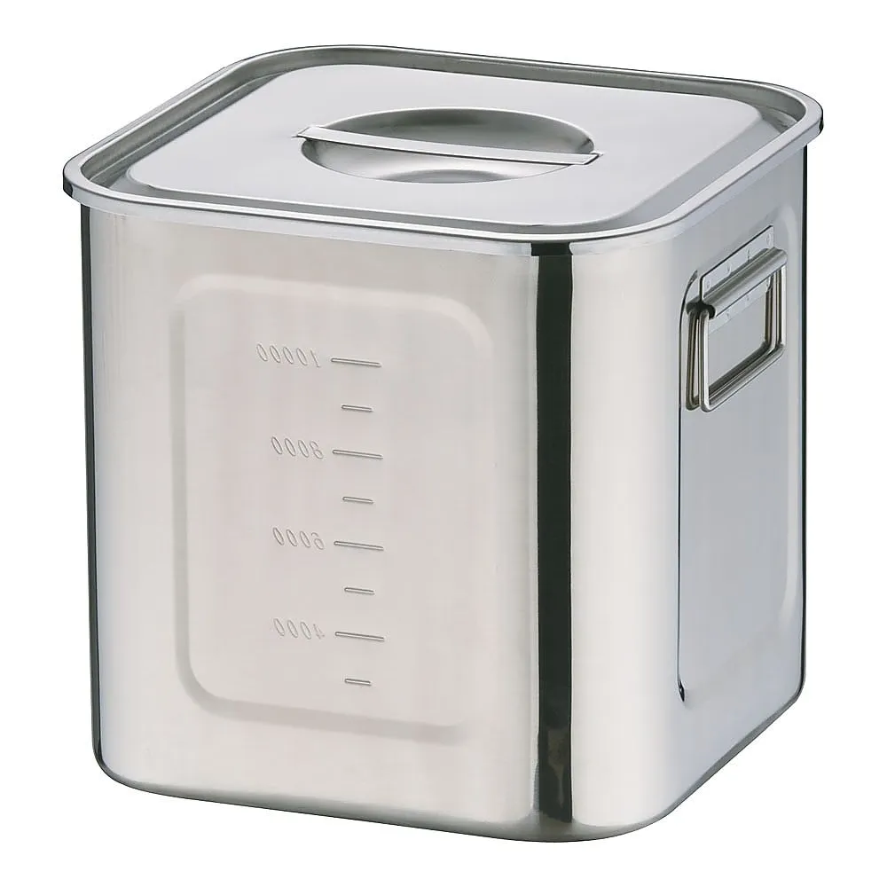 62-6386-43　Eco Clean UK Deep Square Kitchen Pot 24 cm　AEK1311