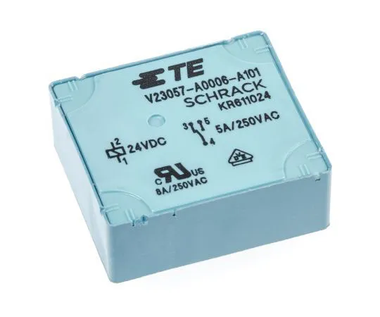 63-7395-14　TE Connectivity SPDTNon-LatchingRelay PCB Mount,24V直流线圈，5A　V23057A6A101