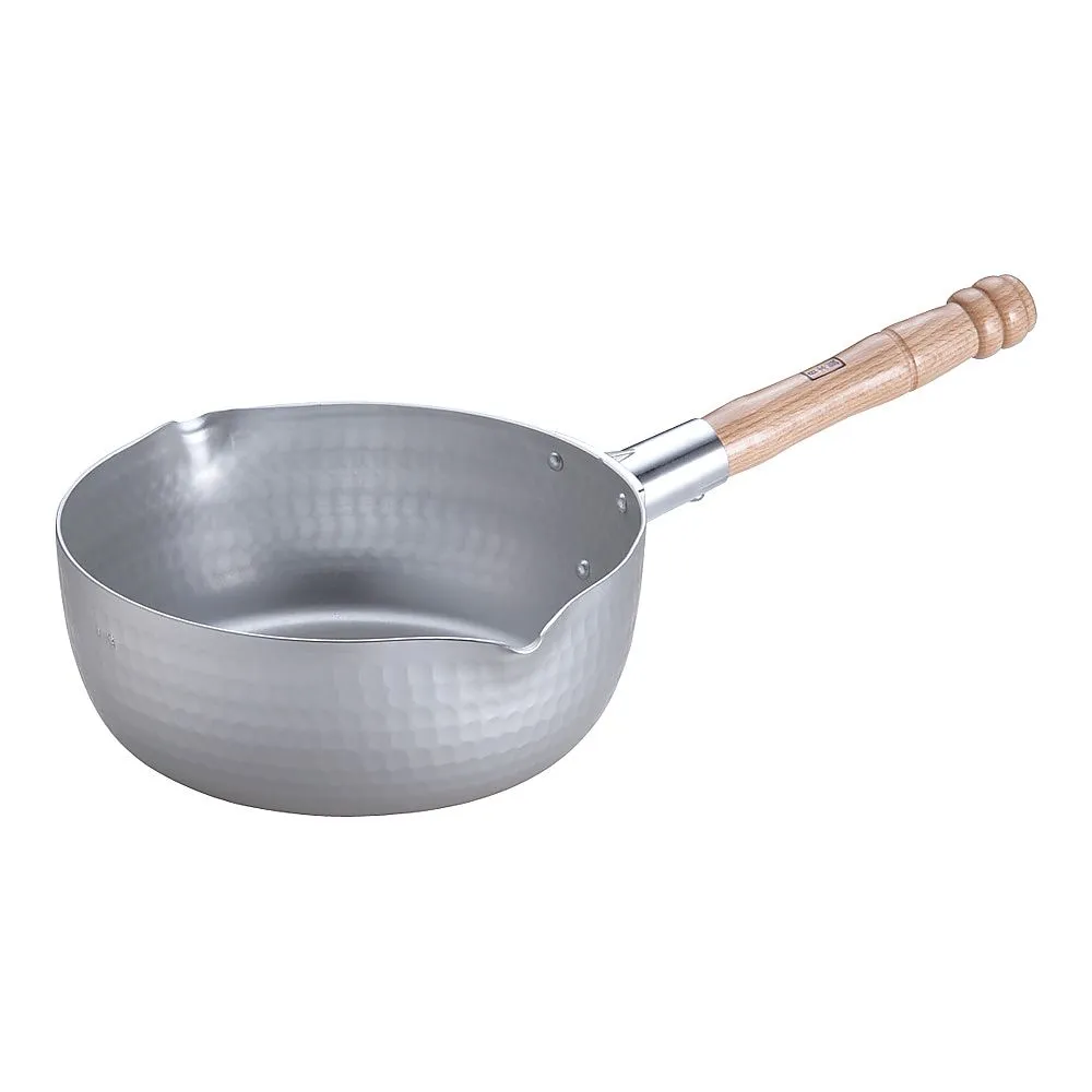 62-6343-77　Aluminum Casting Snow Flat Pot 21 cm (Graduated)