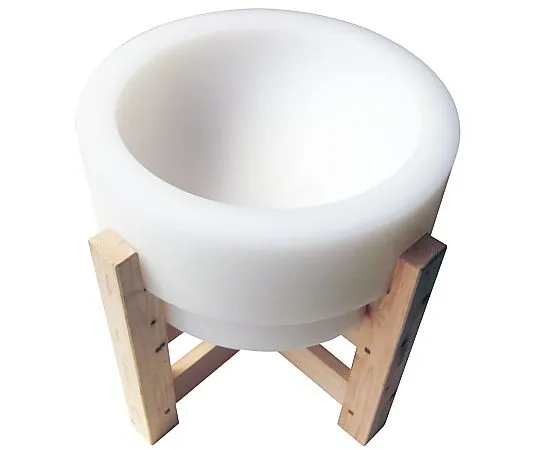 62-6443-61　PE mortar for 3 sho (with wooden base)