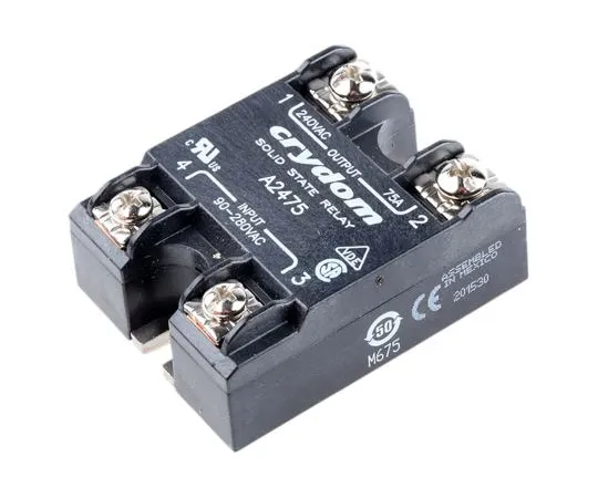 63-7471-48　Sensata/Crydom 75 A rms固态继电器，0交叉，表面贴装，SCR, 280 V rms最大负载　A2475
