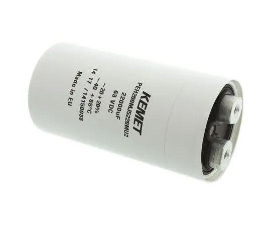 63-7351-58　凯美特22000μF63Vdc铝电解电容器，底盘安装51.6×98.5mm+85°C 51.6mm98.5mm　PEH200MJ5220MU2