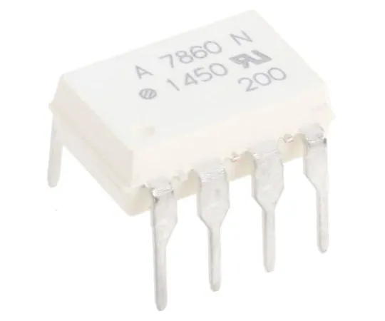 63-7463-90　Broadcom,HCPL-7860-000E直流输入晶体管输出光耦合器，通孔，8针DIP　HCPL-7860-000E