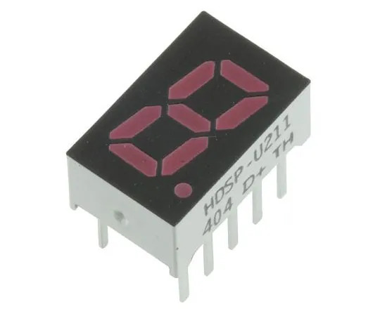 63-7407-55　HDSP-U211Broadcom 7段LED显示屏，CA红色5.4 mcd RH DP 8mm　HDSP-U211