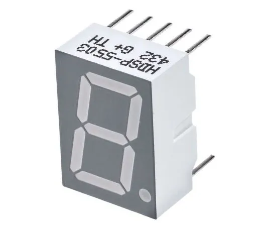 63-7361-94　HDSP-5503Broadcom 7段LED显示屏，CC红色3.7 mcd RH DP 14.2毫米　HDSP-5503