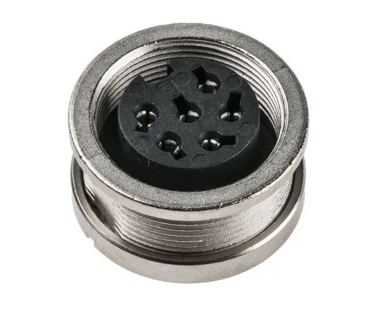 63-7455-84　活页夹723系列微型壁挂式连接器，6个触点插座　09-0124-00-06