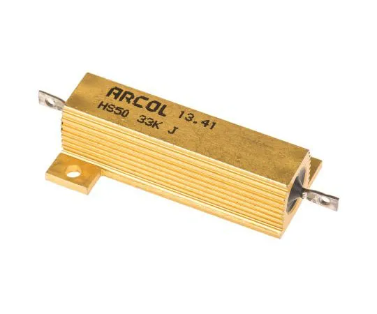 63-7348-97　ArcolHS50系列铝合金厚板轴向线材贴装电阻，33kΩ±5% 50W　HS50 33K J