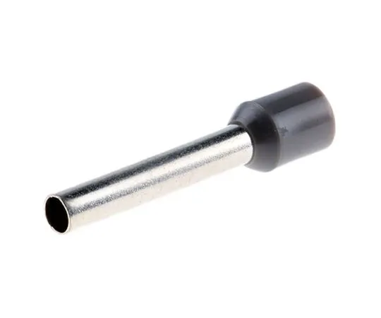 63-7486-26　RS PRO绝缘压紧靴带铁，长度18mm,直径3.2mm,线材尺寸4mm2,灰色　311-7959