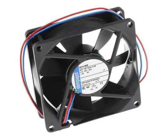 63-7478-99　ebm-papst8400N系列轴向风扇，80 x 80 x 25mm,69m3/h, 2W, 24 V直流　8414NGR