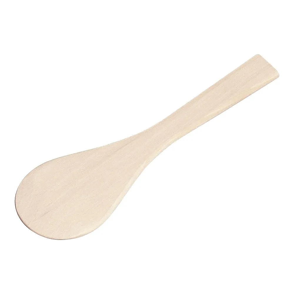 62-6383-03　Wooden round spatel (beech) 30 cm