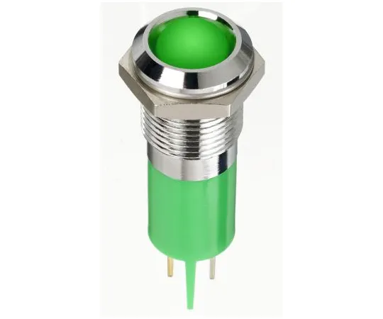 63-7039-65　RS PRO绿色指示器，2V直流，14mm安装孔尺寸，紧固件，焊条终止，IP67　134-5538