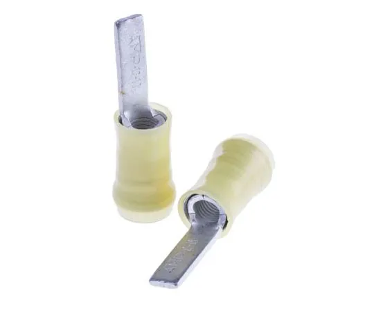 63-7383-81　TE连通性PIDG系列绝缘压痕刀片端子12.3mm刀片长度，2.6mm2至6.6mm2,12AWG至10AWG,黄色　131332