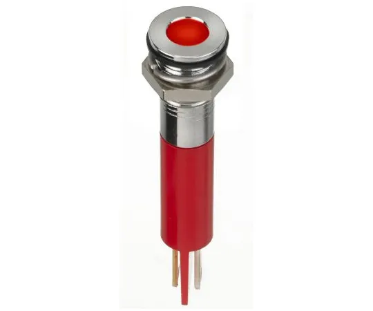 63-7039-61　RS PRO红色指示器，2V直流，8mm安装孔尺寸，紧固件，焊条终止，IP67　134-5534