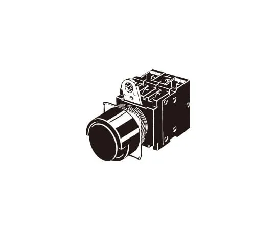 62-4756-20　按钮开关 (圆形) (半护型) (无LED照明减压装置) (圆形) Φ22/25 A22L　A22L-HR-24A-01M