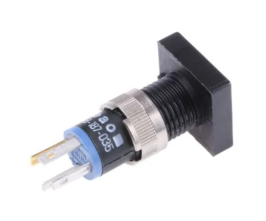 63-7429-60　EAO 1NO瞬间按钮开关，15.8 (迪亚。) mm, Flush Mount　18-187.035