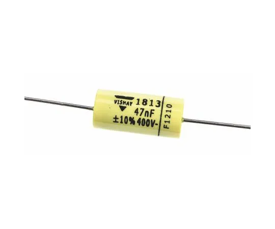 63-7411-57　Vishay47nF聚酯电容器PET 200 V ac, 400 V dc±10% MKT 1813系列通孔　MKT1813347405