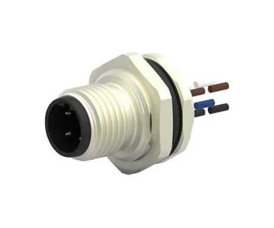 63-7041-25　TE Connectivity,T417系列，直M12到未端工业自动化电缆组件，3芯220毫米电缆　T4171010003-001