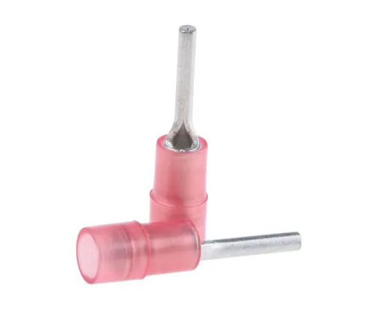 63-7460-08　RS PRO绝缘压针连接器，0.5mm2至1.5mm2,22AWG至16AWG,1.9mm针径，12mm针长，红色　267-4401