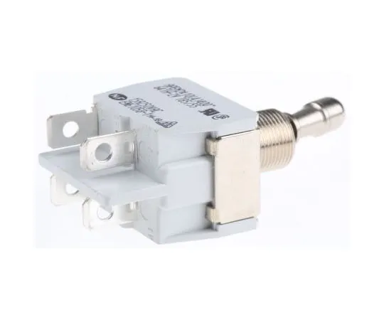 63-7482-72　APEM双极单抛 (DPST) 切换开关，锁定，面板安装　641H/2-2V