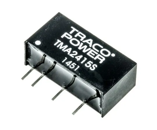 63-7415-69　TRACOPOWER TMA 1W隔离直流-直流换流器通过孔，电压在21.6→26.4 V直流，电压在15V直流　TMA 2415S
