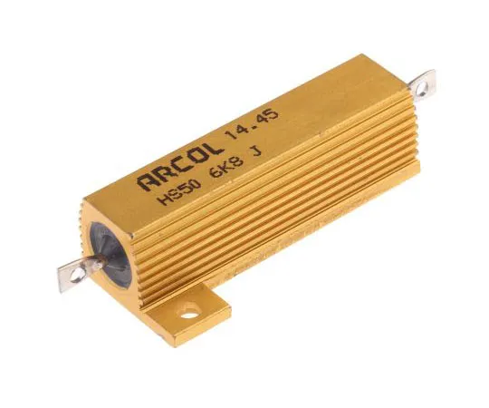 63-7449-79　ArcolHS50系列铝合金厚板轴向线材贴装电阻，6.8kΩ±5% 50W　HS50 6K8 J