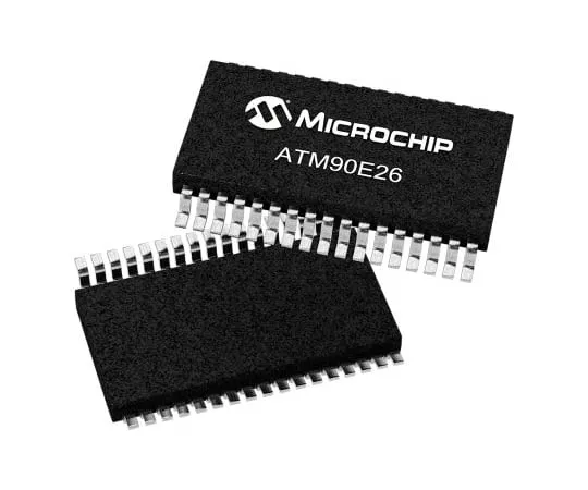 63-7014-88　MicrochipATM90E26-YU-B能量测量IC, 16位，28针SSOP　ATM90E26-YU-B