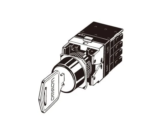 62-4734-34　键形选择器开关 (分离式) (圆体Φ16) A165K　A165K-T2ML-2S
