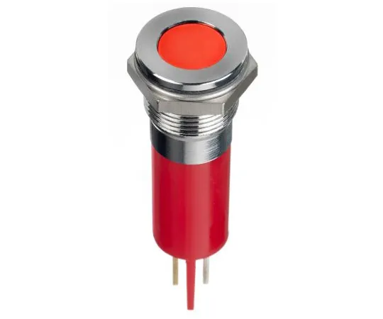 63-7039-79　RS PRO红色指示器，24 V直流，14mm安装孔尺寸，紧固件，焊条终止，IP67　134-5552