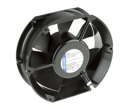 63-7457-21　ebm-papst6400系列轴向风扇，150 x 172 x 51mm,410m3/h,17W, 24 V直流　6424