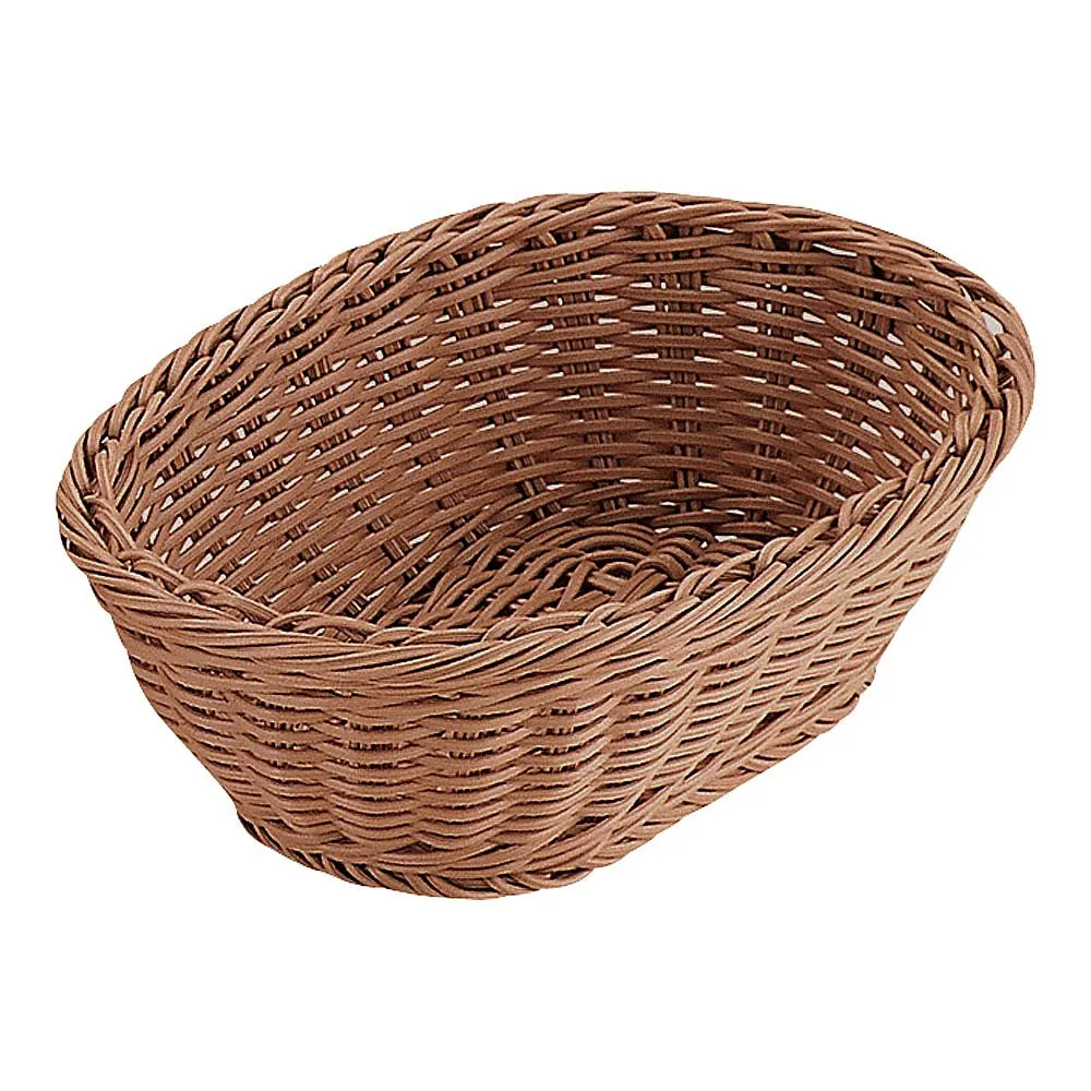 62-6403-39　PP Small Basket Brown 24 Type　OV-110-BR