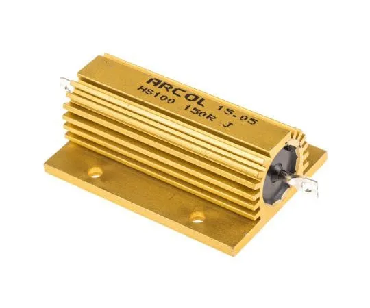 63-7351-54　ArcolHS100系列铝合金厚板轴向线材贴装电阻，150Ω±5% 100W　HS100 150R J
