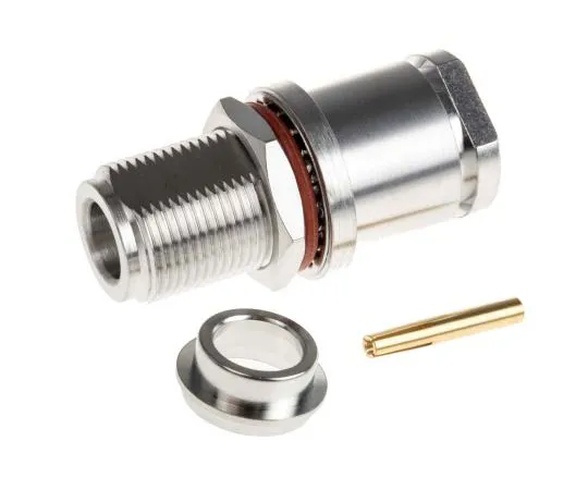 63-7474-75　半径50Ω直板安装N型连接器，插孔，钳位终止，0→11GHz,RG11,RG144,RG165,　R161332000W