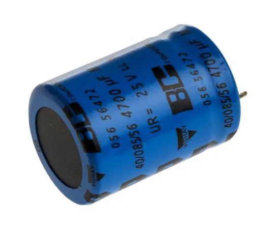 63-7437-96　Vishay4700μF25V直流铝电解电容器，通孔22 (Dia。)x 30 mm+85°22mm 10mm　MAL205656472E3