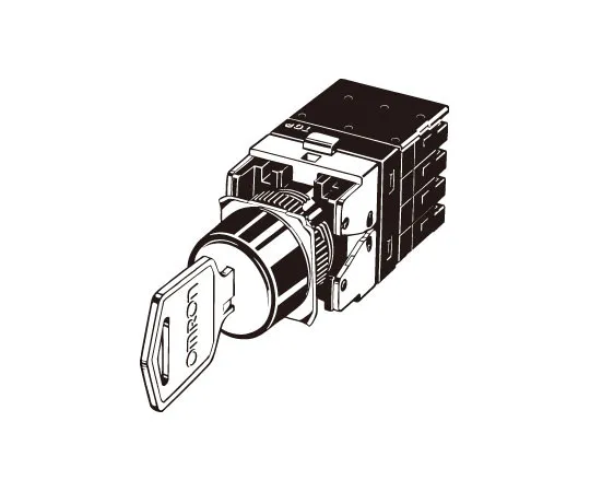 62-4734-35　键形选择器开关 (分离式) (圆体Φ16) A165K　A165K-T2M-2S