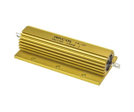63-7483-98　ArcolHS150系列铝合金厚板轴向线材贴装电阻，150Ω±5% 150W　HS150 150R J