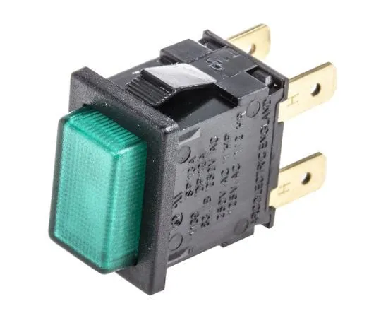 63-7449-02　Arcolectric Double Poly Double Throw (DPDT) Latching Push Button Switch, 12.9 x 19.1mm,面板安装，250Vac　H8353ABNAB