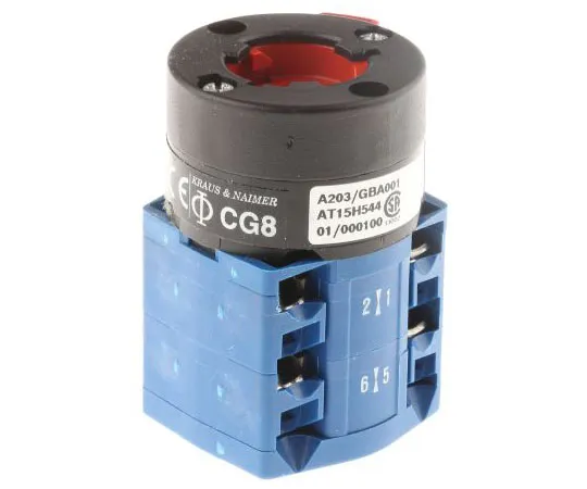 63-7485-92　Kraus&Naimer,4P2 Position 60°旋转开关，690 V, 20 A, Rotary Knob Actuator　CG8A203/GBA001*FT