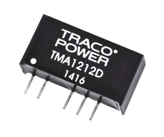 63-7415-71　TRACOPOWER TMA 1W隔离直流-直流转换器通过孔，电压在10.8→13.2 V直流，电压输出±12V直流　TMA 1212D
