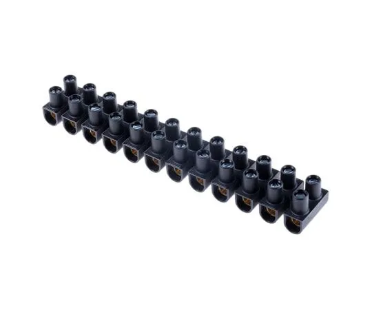 63-7462-96　Legrand 0 342 19 Terminal Strip, Straight, 12way, 2 Row,101A, 400 V,长度214mm, Black　0 342 19