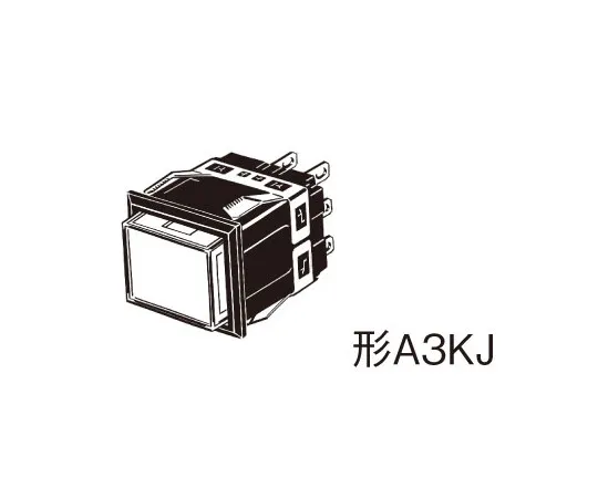 62-4848-36　照明按钮开关 (矩形) (方体型) A3K　A3KJ-90C1-12EY